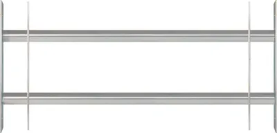 Immagine prodotto di Alberts 563684 Grata per finestre Secorino Basic, estensibile per finestre esterne, grata antieffrazione, zincata a caldo blu, 300 x 700-1050 mm