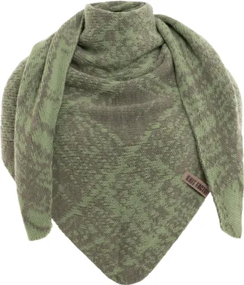 Produktbild von Knit Factory Lea Dreiecksschal - Urban Green/Sage Green - 190x85 cm
