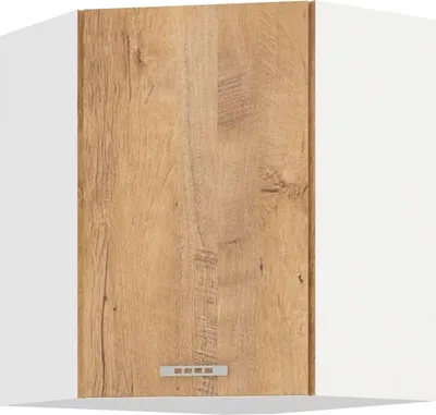 Immagine prodotto di Armadietto superiore ad angolo SABRYA - 58x58 cm, rovere lefkas / bianco