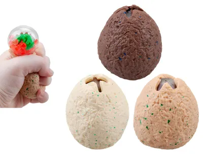 Produktbild von Squishy Dinosaurier Ei mit Dino Anti Stress Ball 1 Stück