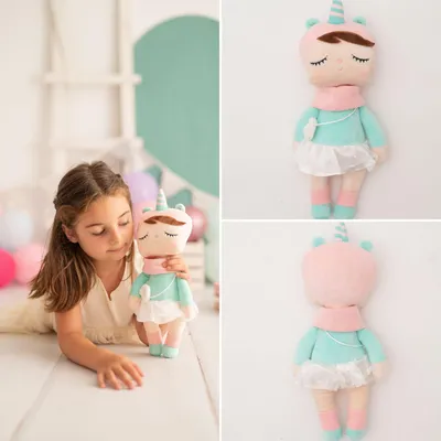 Obrázok produktu pre Crochetts Stoffpuppe Einhorn für Kinder 4064