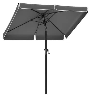 Produktbild von Balkon-Sonnenschirm - Sonnenschutz - UV-Schutz UPF 50+ - Beidseitig 30° neigbar - Grau
