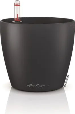Obrázek produktu pro LECHUZA CLASSICO Color 14, Květináč, Volně stojící, Recyklovaný plast, Šedá, Břidlicová barva, Kulatý, Vnitřní