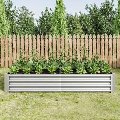 Produktbild von Hochbeet Metall Gartenbeet Stahl verzinkt, rostfrei, für Gemüse Kräuter Blumen, ohne Boden
