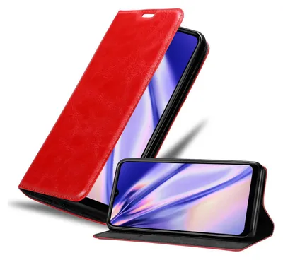 Produktbild von Cadorabo Hülle für WIKO VIEW 4 Schutz Hülle in Rot Handyhülle Etui Case Cover Magnetverschluss
