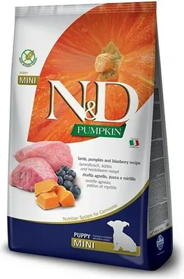 Obrázok produktu pre Farmina N&D Dog Pumpkin Puppy Mini Lamb & blueberry 7 kg