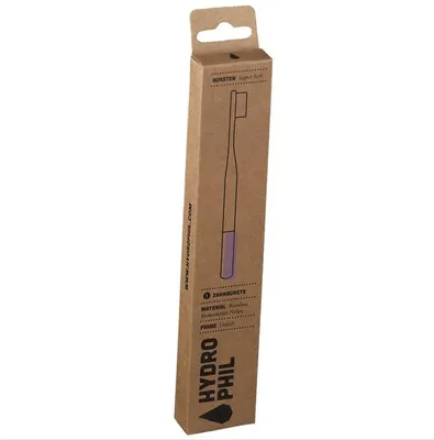 Produktbild von Hydrophil Nachhaltige Zahnbürste, Zahnbürste, Erwachsener, Bambus, Violett, Weiß, Bambus, Extra weich, 1 Stück(e)