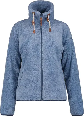 Produktbild von Icepeak Colony Teddy Fleecejacke Damen Langhaarfleecejacke, Farbe:Hellblau, Größe:XXXL