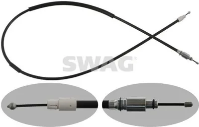 Produktbild von SWAG Handbremsseil Seilzug Feststellbremse für VW Touareg (7LA, 7L6, 7L7) Hinten Links Hinten Rechts 30 93 6935