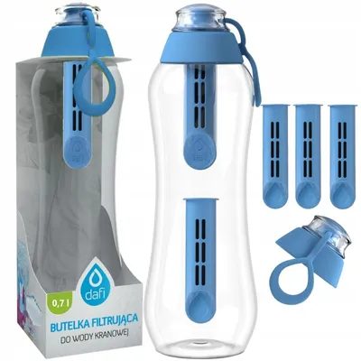 Produktbild von Dafi Soft Filterflasche blau 0,7l inklusive 5 Filtern