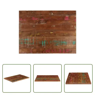 Produktbild von The Living Store Tischplatte 70x50x3,8 cm Rechteckig Altholz Massiv