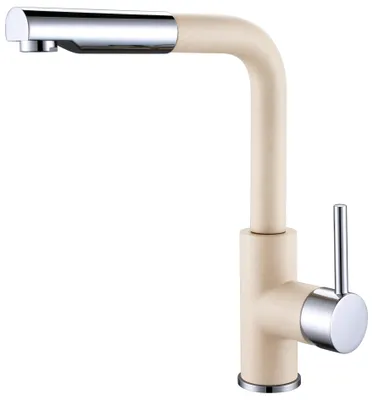 Produktbild von Küchenarmatur - Hochdruck Einhebelmischer - Ausziehbar Und Drehbar - Edelstahl - Cafe Latte - Höhe 29,7 cm - Anschluss 3/8 Zol, MODERNO TINA