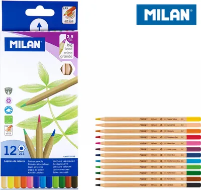 Obrázek produktu pro Kredki ołówkowe metalizowane 12 kolorów Milan