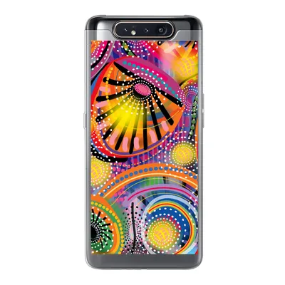 Produktbild von MuchoWow® Handyhülle Schutzhülle Hülle für Samsung Galaxy A80 Formen - Kunst - Muster - Psychedelisch Silikon Softcase Handy Hülle - Schutzdeckel