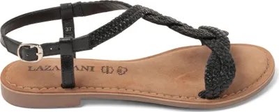 Produktbild von Lazamani Aida Damen Leder-Sandalen Black Größe 40