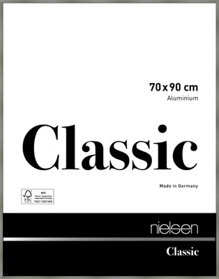 Produktbild von nielsen Aluminium Bilderrahmen Classic, 70x90 cm, Platin