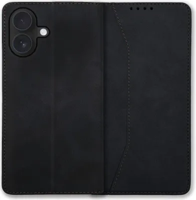 Produktbild von Bookstyle 'Premium' Schutzhülle Klapphülle Schutztasche Etui Cover für Apple iPhone 16 - Schwarz