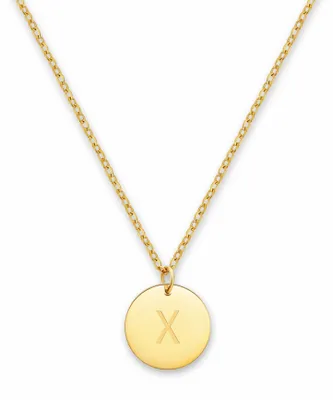 Produktbild von GD GOOD.designs Initialen Halskette Frauen Mädchen mit Gravur X Xenia Xena Xenja