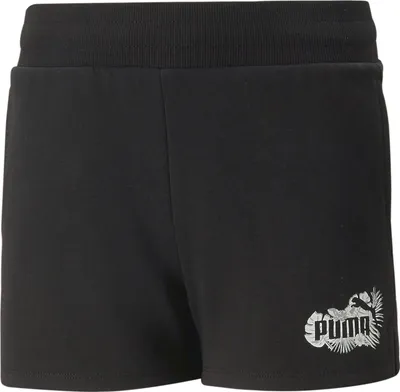Produktbild von PUMA Essentials+ Flower Power Shorts Mädchen 01 - puma black 164