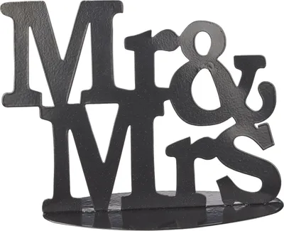 Produktbild von Metall-Deko 'Mr. & Mrs.' schwarz