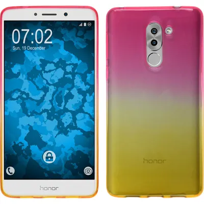 Produktbild von PhoneNatic Case kompatibel mit Huawei Honor 6x - Design:01 Silikon Hülle Ombrè + 2 Schutzfolien