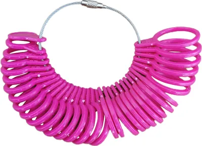 Produktbild von Fingerring-Stick-Messgerät, professionelles, präzises, abnehmbares HK-Größen-DIY-Fingerring-Messwerkzeug für Juweliergeschäft-Rosenrot