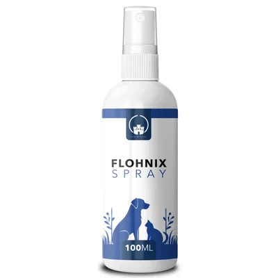 Produktbild von Saint Nutrition® Flohnix Spray - Läuse & Flöhe – für Hunde und Katzen – Flohmittel – natürliche Formel – Abwеhr gegen Läuse & Flöhe - Floh Hund