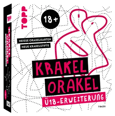Produktbild von frechverlag Krakel-Orakel Ü18-Erweiterung – Heiße Orakelkarten, neue Krakelstifte