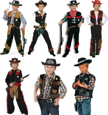 Produktbild von Cowboy Cowboyweste Weste Kinder Karneval Fasching Kostüm 104-152