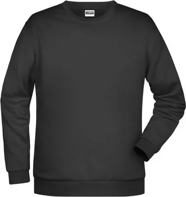 Produktbild von Klassisches Rundhals Sweatshirt für Herren black, Gr. S