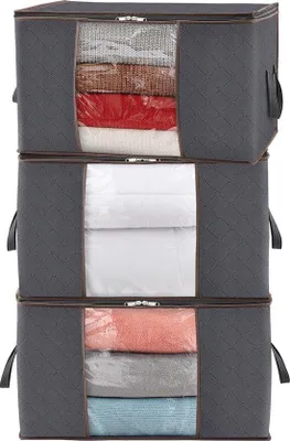 Produktbild von Famanu Aufbewahrungsbox Faltbare Aufbewahrungskisten - 3er Set 90L