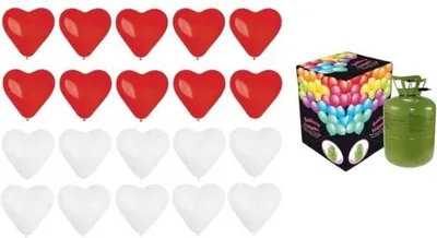 Zdjęcie produktu dla Zestaw helowy WALENTYNKI II + 20 balonów lateksowych