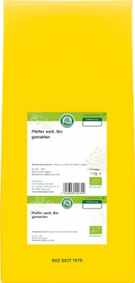 Produktbild von Pfeffer weiß gemahlen 1000g - Einzelgewürz von Lebensbaum