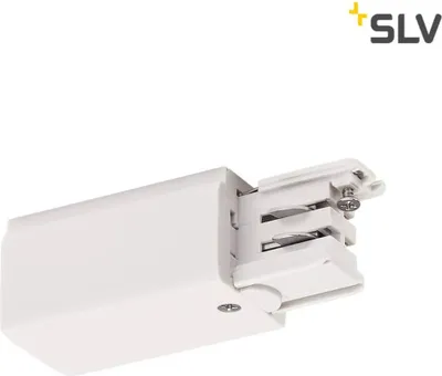 Produktbild von SLV 1001378 Einspeiser für S-TRACK 3P.Schiene Erde rechts verkehrsweiß