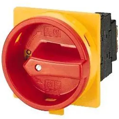 Image de P3-63/EA/SVB 63A 0-1 3P Commutateur à cames 63A 3P B/O 30KW IP65Rouge/jaune Verrouillable