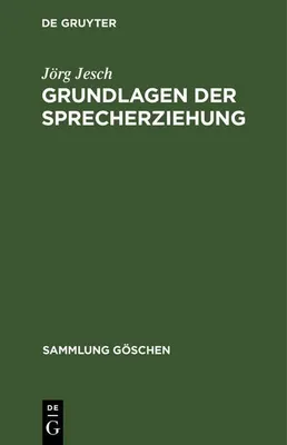 Produktbild von Grundlagen der Sprecherziehung
