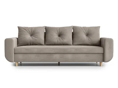 Produktbild von AX LIVING Cheriton Schlafsofa Modern 222cm breit in Braun mit Schlaffunktion