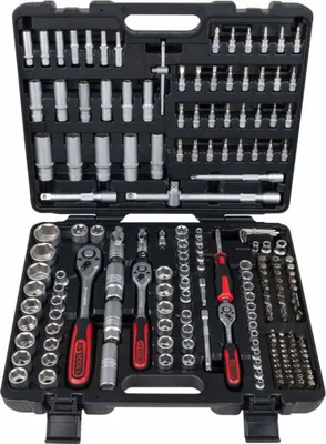 Image de KSTOOLS Coffret de douilles et accessoires 1/4+3/8''+1/2'', 195 pièces - 917.0795
