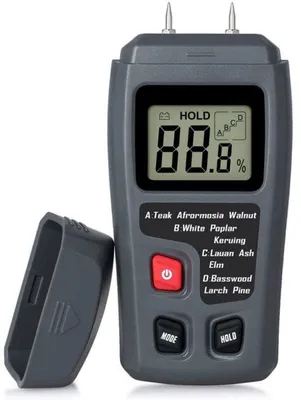 Productafbeelding van Elektrische houtvochtigheidsmeter - LCD-houtvochtigheidsmeter - Houtvochtigheidsdetector - Draagbare houtvochtigheidsmeter - Ideaal voor het meten van de houtvochtigheid in brandstofhout