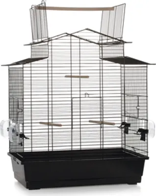 Produktbild von Beeztees Iza 3 offen - Vogelkäfig - schwarz - groß - 59x38x65 cm