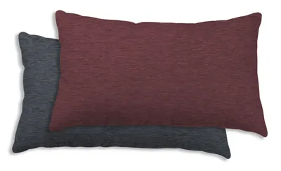 Produktbild von Winter Bettwäsche Biber Meliert Baumwolle Flanell Kuschelig Flauschig Warme Weiche Melange Modern, Größe:2er Pack 40x80 cm, Farbe:bordeaux / anthrazit