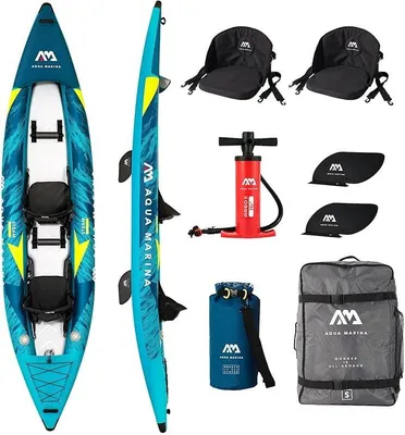 Produktbild von kajak aufblasbar | Inflatable 2 Personen Kayak Steam-412 | 412x90 cm | Technologie: Drop Stitch