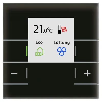 Produktbild von MDT SCN-RTRGS.02S KNX Glas Raum- temperatur regler Smart m.Farbdisplay s