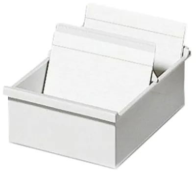 Image de Exacompta Boîte à fiches pour fiches DIN A7 gris clair