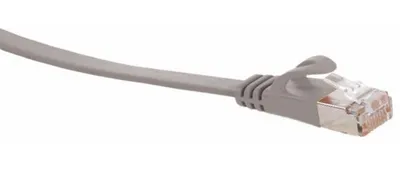 Produktbild von RJ45 Patchkabel U/UTP, m. CAT.7 Rohkabel, 0,25 m, grau