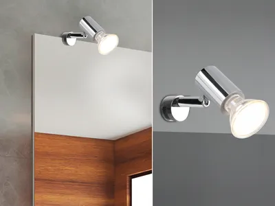 Produktbild von Trio Spiegelklemmleuchte LORENZO Chrom