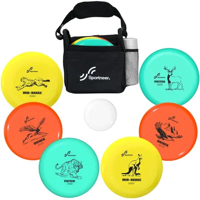 Image de Kit de démarrage pour le disc golf pour adultes, comprenant 6 disques de disc golf