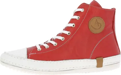 Produktbild von Andrea Conti Damen Stiefelette High Top Sneaker Boot coole Applikationen 0025902, Größe:37 EU, Farbe:Rot