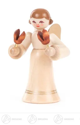 Immagine prodotto di Angelo con castagnette, gonna lunga, altezza circa 6 cm, NUOVO