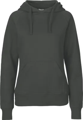 Produktbild von Neutral O83101 | Damen Hoodie / Kaputzenpulli / 100% Fairtrade-Baumwolle - Farbe: Charcoal - Größe: XXL